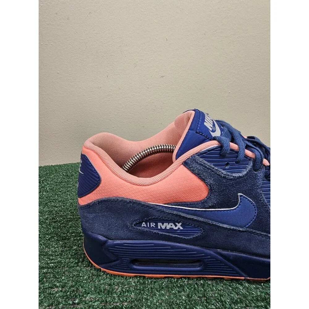 Nike Air Max 90 Premium Brave Blue Suede Mens Size 12 333888-446 - Picture 9 of 12